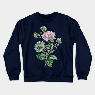 Vintage Purple Flower Crewneck Sweatshirt